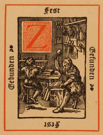 Exlibris by ? Unbekannt from Unknown for ? Z. - Working 