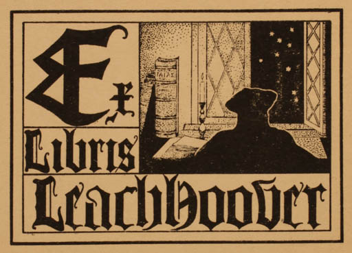 Exlibris by ? Unbekannt from Unknown for Leach Hoover - Book Interior 