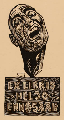 Exlibris by ? Unbekannt from Unknown for Heljo Ennosaar - Portrait 