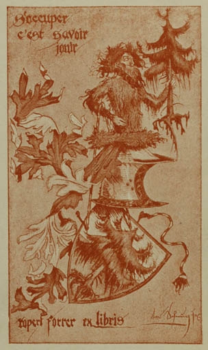 Exlibris by ? Unbekannt from Unknown for Rupert Forrer - 