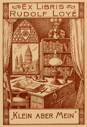 Exlibris by ? Unbekannt from Unknown for Rudolf Loye - Book Interior 