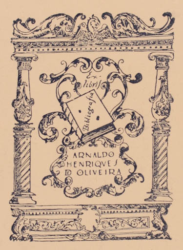 Exlibris by ? Unbekannt from Unknown for Arnoldo Henriques Oliveira - Book 
