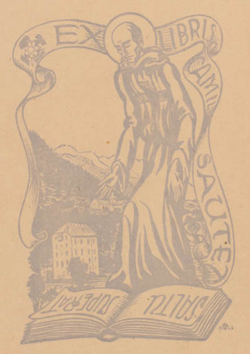 Exlibris by ? Unbekannt from Unknown for Camile Sautet - Religion 