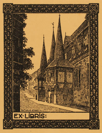 Exlibris by ? Unbekannt from Unknown for ? Vor der Schrift - Architecture 