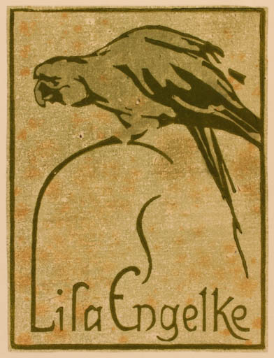 Exlibris by ? Unbekannt from Unknown for Lisa Engelke - Bird 