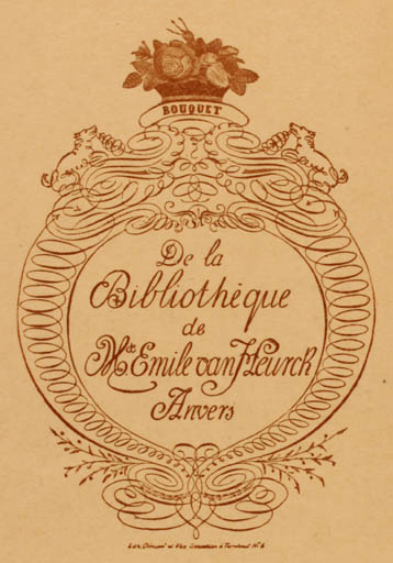 Exlibris by ? Unbekannt from Unknown for Emile van Heurck - 