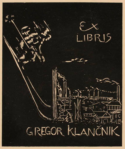 Exlibris by ? Unbekannt from Unknown for Gregor Klancnik - Sport/game 