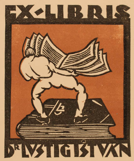 Exlibris by ? Unbekannt from Unknown for Dr. Istvan Lustig - Book 