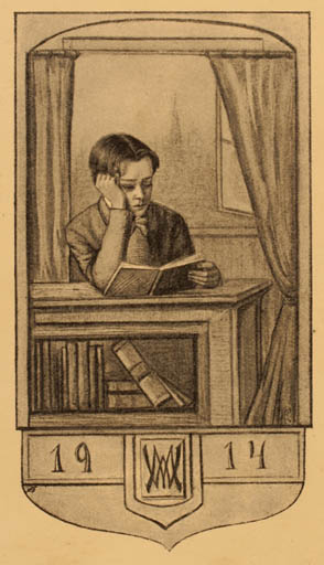 Exlibris by ? Unbekannt from Unknown for ? M. W. - Book Interior Man 