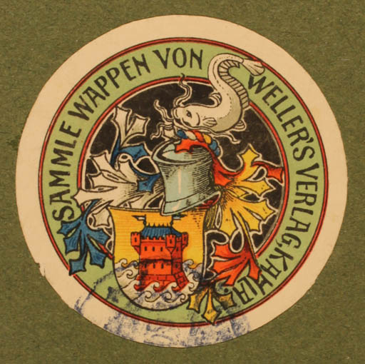 Exlibris by ? Unbekannt from Unknown for ? Wellers Verlag - Heraldry 