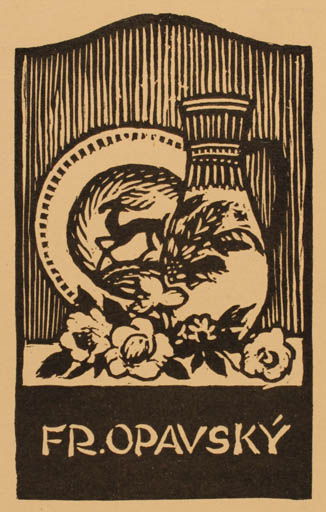 Exlibris by ? Unbekannt from Unknown for Fr. Opavsky - 