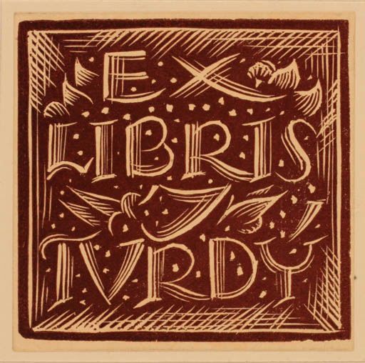 Exlibris by ? Unbekannt from Unknown for ? Tudry - Text/Writing 