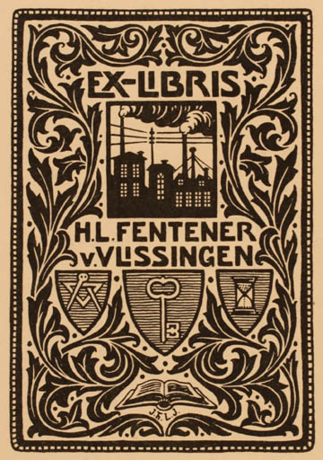 Exlibris by ? ? from Netherland for H. L. Fentener - 