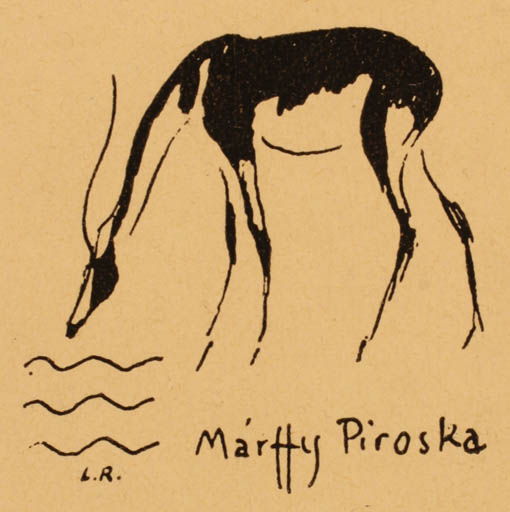Exlibris by ? Unbekannt from Unknown for Piroska Marffy - Fauna 