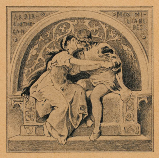 Exlibris by ? Unbekannt from Unknown for Maximilian Pesl - Couple Romance 
