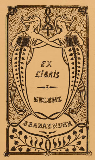Exlibris by ? Unbekannt from Unknown for Helene Brabender - Jugend 