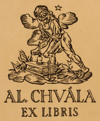 Exlibris by ? Unbekannt from Unknown for Al. Chvala - Working 