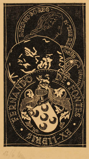 Exlibris by ? Unbekannt from Unknown for Fernando de Fontes - 