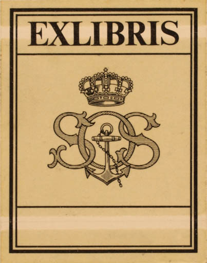 Exlibris by ? Unbekannt from Unknown for ? S. O. S. - Maritime Monogram 