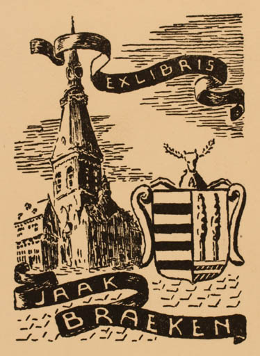 Exlibris by ? Unbekannt from Unknown for Jaak Braeken - Architecture 