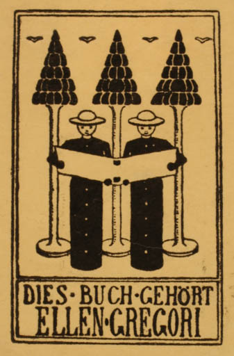 Exlibris by ? Unbekannt from Unknown for Ellen Gregori - 
