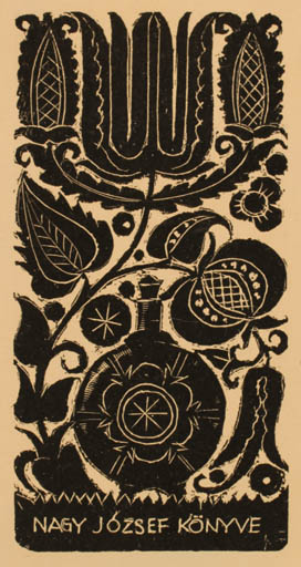 Exlibris by ? ? from Unknown for Jozsef Nagy - 