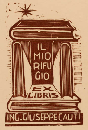 Exlibris by ? Unbekannt from Italy for Giuseppe Cauti - Book 