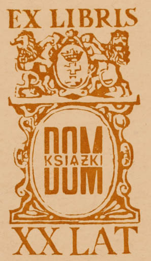 Exlibris by ? Unbekannt from Unknown for Ksiazki Dom - Heraldry 