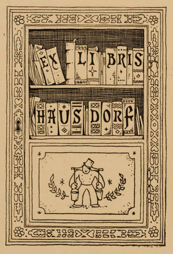 Exlibris by ? Unbekannt from Unknown for ? Hausdorf - Book 
