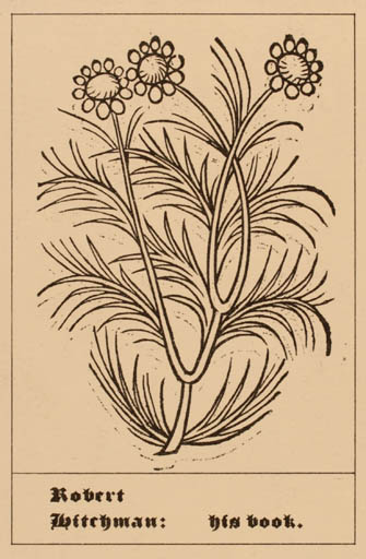 Exlibris by ? Unbekannt from Unknown for Robert Witchman - Flora 