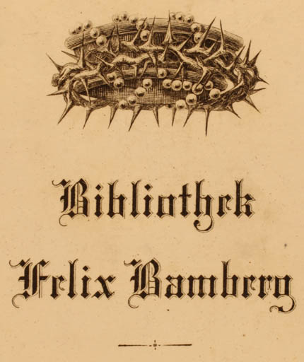 Exlibris by ? Unbekannt from Unknown for Felix Bamberg - Religion 