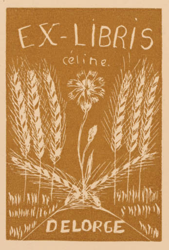 Exlibris by ? Unbekannt from Unknown for Celine Delorge - Flora 