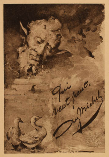 Exlibris by ? Unbekannt from Unknown for Cly Michel - Bird Portrait 