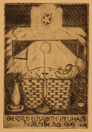 Exlibris by ? Unbekannt from Unknown for Gertrud Elisabeth Neuhaus - 