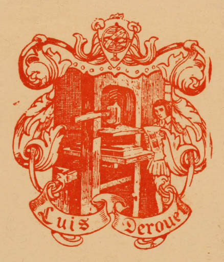 Exlibris by ? Unbekannt from Unknown for Luis Deroue - Working 