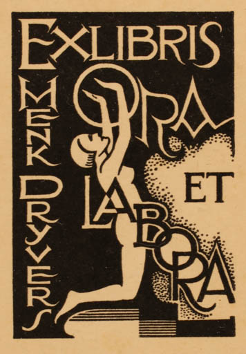 Exlibris by ? Unbekannt from Unknown for Henk Dryvers - Woman 