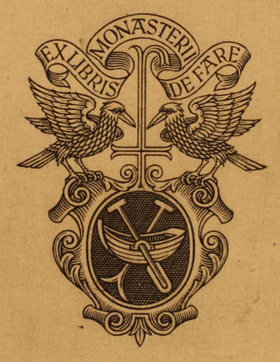 Exlibris by ? Unbekannt from Unknown for ? Monasterii de Fare - Heraldry 