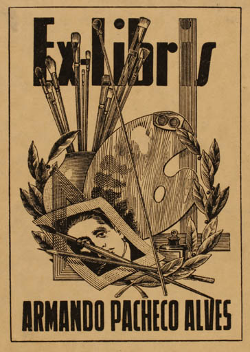 Exlibris by ? Unbekannt from Unknown for Armando Pacheco Alves - Art 