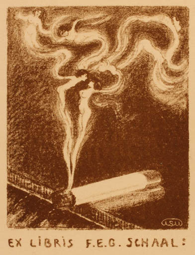 Exlibris by ? Unbekannt from Unknown for F. E. C. Schaal - 
