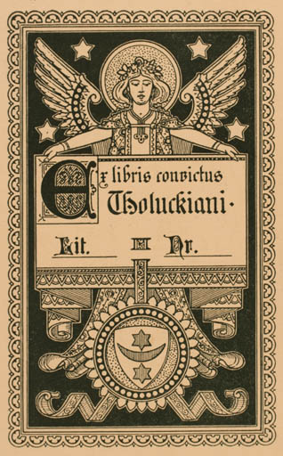 Exlibris by ? Unbekannt from Unknown for Convictus Tholuckiani - Angel 