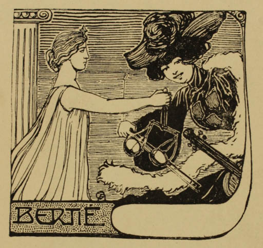 Exlibris by ? Unbekannt from Unknown for Laszo Berthold - Woman 