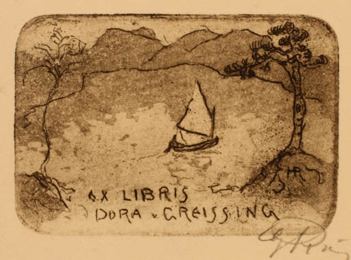 Exlibris by ? Unbekannt from Unknown for Dora Greissing - 