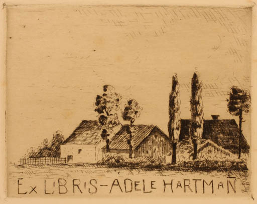 Exlibris by ? Unbekannt from Unknown for Adele Hartmann - Architecture 