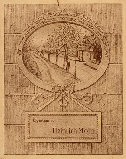 Exlibris by ? Unbekannt from Unknown for Heinrich Mohr - 