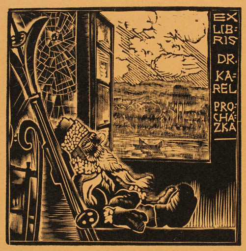Exlibris by ? Unbekannt from Unknown for Dr. Karel Prochazka - 