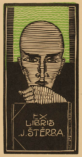 Exlibris by ? Unbekannt from Unknown for J. H. Sterba - Portrait 