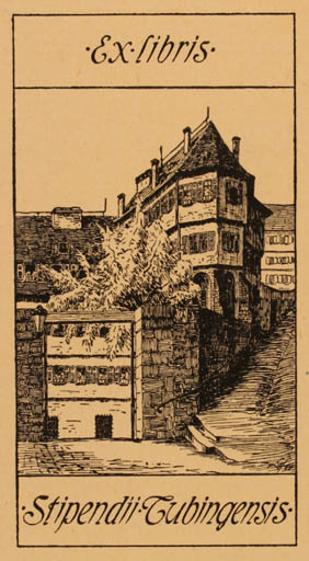Exlibris by ? Unbekannt from Unknown for ? Stipendii Tubingensis - Architecture 
