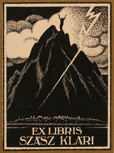 Exlibris by ? Unbekannt from Unknown for Klari Szasz - Mountain 