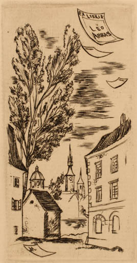 Exlibris by ? Unbekannt from Unknown for Leo Arras - City 