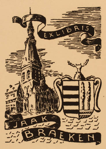 Exlibris by ? Unbekannt from Unknown for Jaak Braeken - City 